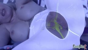 dutch blonde bimbo big tits nuru gel bbc blowjob worship pt1