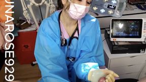 BG META GLASSES PATIENT POV ON EKG NURSE MILKING