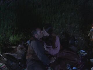 Brooke Ballentyne Bangs A Hired Ranch Hand By The Fireside Outdoors