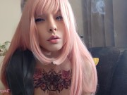 Cute Egirl Smoking and Showing her titties (full vid on my ManyVids/0nlyfans)