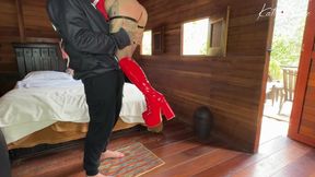 Amateur GF sucks cock and shows big tits