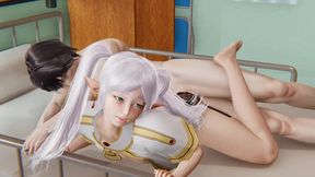 Frieren Yaoi - Femboy Frieren Fucked in a Hospital Bed