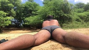 red 078.1 fucking hard in the horny bushes after bathing in the river (part 1)