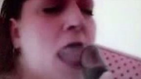 Mature white lady is going crazy over my black big dick