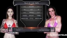 Sofie Marie and Rocky Emerson's sofie marie lesbian video by Evolved Fights Lez