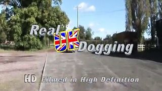British Dogging - Teen BBW in a car park being fucked