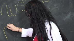 college professor kerry louise fucks her blindfolded student on her deskin this...