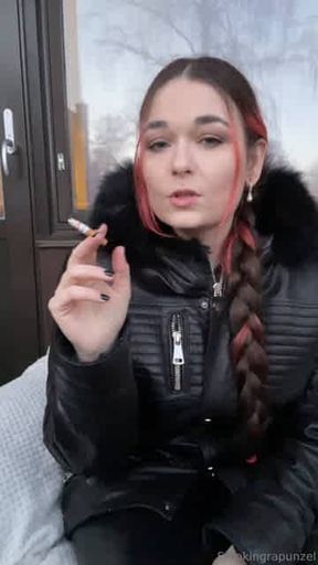 Smoking in leather