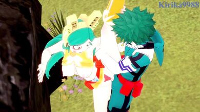 Tomoko Shiretoko (Ragdoll) and Izuku Midoriya have intense sex outdoors. - My Hero Academia Hentai