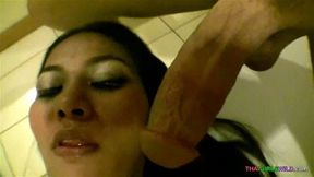 Long haired Thai girl can use her whoreness to get anything she wants