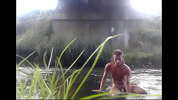 Back then twink, years later hunk bathing in the same river