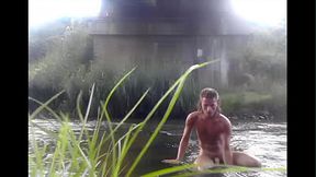 Back then twink, years later hunk bathing in the same river