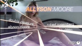 Allyson Moore getting nailed hard in a raunchy gangbang romp