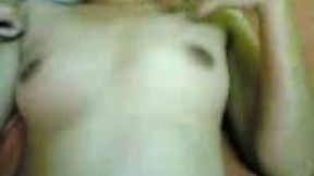 Cute Malay girlfriend with hairy pussy fucked on real homemade