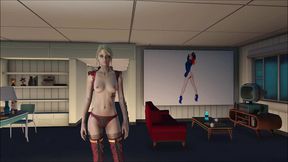 Sexy Blonde in Lingerie Takes On Fallout 4 Anime Action for Hot Hentai Fun