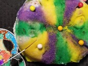 Cock Chef Mardi Gras King Cake
