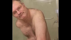 Locked and nude Martin Lavall&eacute_e sodomizes himself and tastes his dildo afterwards