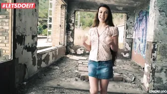 Sultry Tiffany Doll Ravished Outdoors by Miguel Zayas in a Wild Abandoned House Fuck