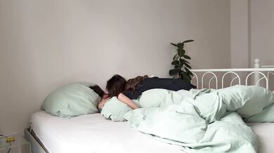 I was too horny to wait for his alarm to go off so I could get fucked good