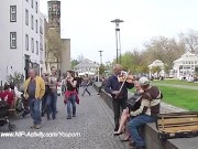 Tanja - Naked Babe Has Fun In Public Streets