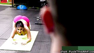 Mila Milkshake Stretching Her Massive Curves and Shaking Her Giant Ass at the Gym... LEAKED FOOTAGE!