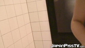 Charming Asian babes with tiny tits fetish pissing compilation