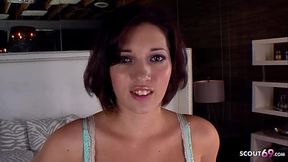 Big Clit natural Short Hair Teen Katie Michales Pickup for Casting Fuck by old Agent