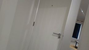 Danni's gets bound and ball gagged by her stalker! MOV version