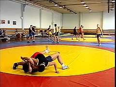 Horny wrestlers explore their wild gay fantasies in the locker room