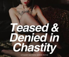 🔐 Teased and Denied in Chastity | Maddie Royce (14 min femdom clip)