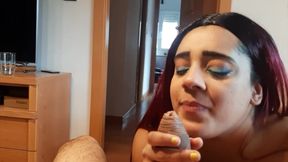 sloppy blowjob and POV rimjob rimming
