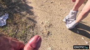 German Dirty Slut Has a Fuck Date with Stranger on Vacation!