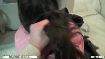 Sexy Czech girl paid to flash her tits at drive thru