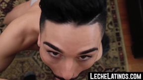 Stunning young Latino barebacked by a stranger in a raw, intense fuck