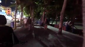 Pretty girls and transvestite at beach road in #pattaya, thailand december 2016