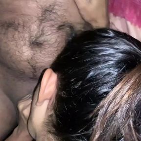 Sucking him till he fills my mouth