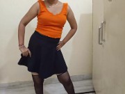 Nisha bhabhi hot seducing nude dance on indian baby doll song