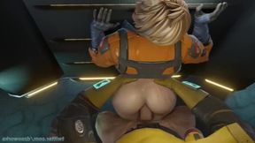 Raunchy Apex Legends Wattson & Wraith Share Steamy Cock&#x1F346; Teasings