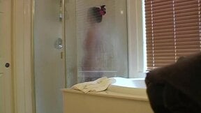 Busty brunette teen teases
