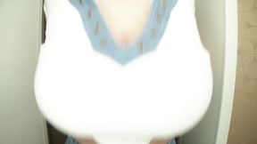 I Cut My Top with Scissors so That My Boobs Come Out