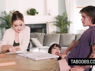Sexy MILF Stepmom Fucks With Stepson Just To Assist Him Relax Before Exam