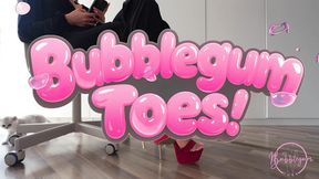 Heeljob with Long Red Stripper Heels From Mistress - Cum on Long Toenails & Feet
