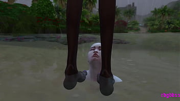 sims 4 hot ladyboy goddess fucked in tropical paradise island of love and pleasure