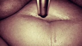 Wet Bellybutton Fucking with Tripod