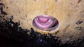 I punched in the ass, and I came in the male'_s mouth in the glory hole