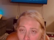I suck & ride his big dick until I get cream pied (OnlyFans @blondie_dread for full video)