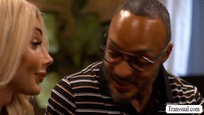 TS roomservice anal fucked by rich black dude