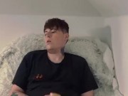 Croatian boy plays with toys and cums