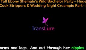 English Audio Sex Story - Tall Ebony Shemale’s Wild Bachelor Party - Huge Cock Strippers & Wedding Night Creampie - 5