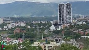 Young Man From Bucaramanga Masturbates with Her Rubber Vagina